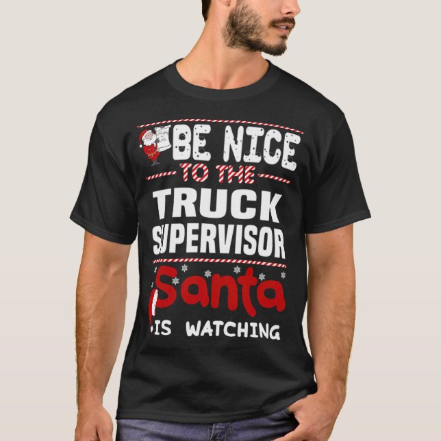 T-shirt Superviseur de camion couleur mode (Devant)