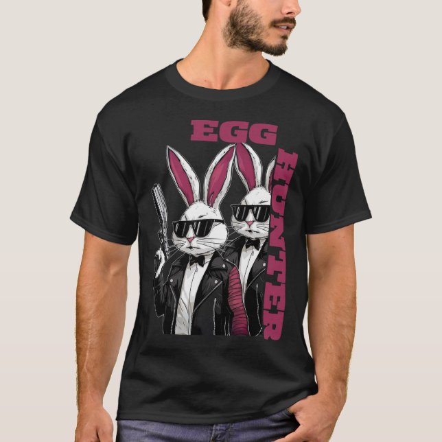 T-shirt Superviseur de chasse aux oeufs Partie de chasse a (Devant)