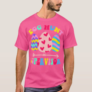 T-shirt Superviseur de chasse aux oeufs Partie de chasse a