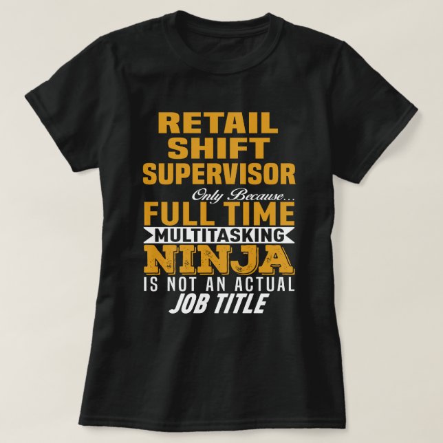 T-shirt Superviseur de la distribution (Design devant)