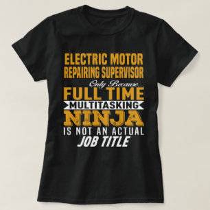 T-shirt Superviseur de réparation de moteurs électriques