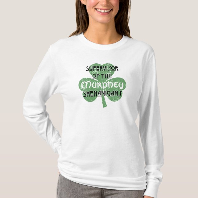 T-shirt Superviseur de Saint Patrick des Shenanigans (Devant)