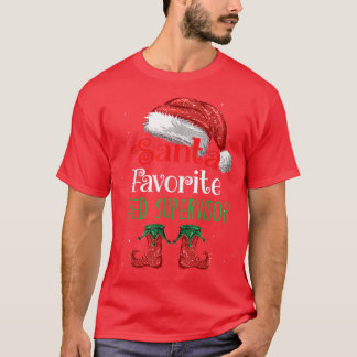 T-shirt Superviseur de vitesse Père Noël Favorite Claus Fu