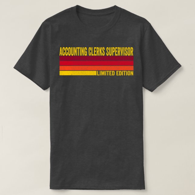 T-shirt Superviseur des commis comptables (Design devant)