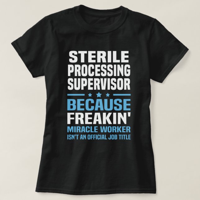 T-shirt Superviseur du traitement stérile (Design devant)