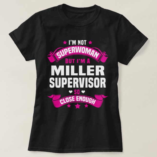 T-shirt Superviseur Miller (Design devant)