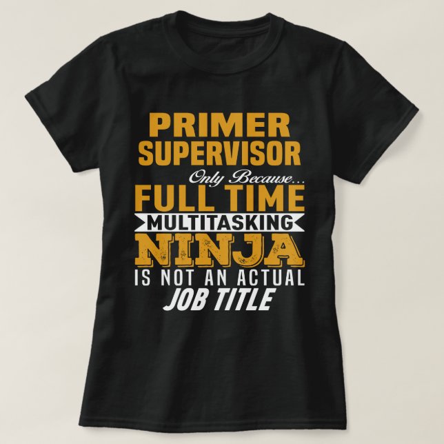 T-shirt Superviseur principal (Design devant)