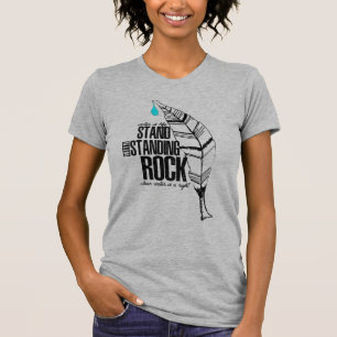 T-shirt Support avec la roche debout