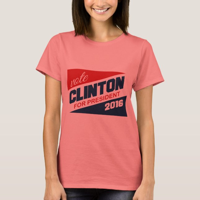 T-shirt SUPPORT CLINTON 2016 -.png (Devant)