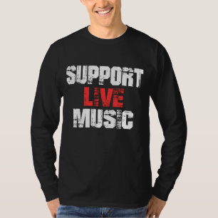 T-shirt Support de musique Live