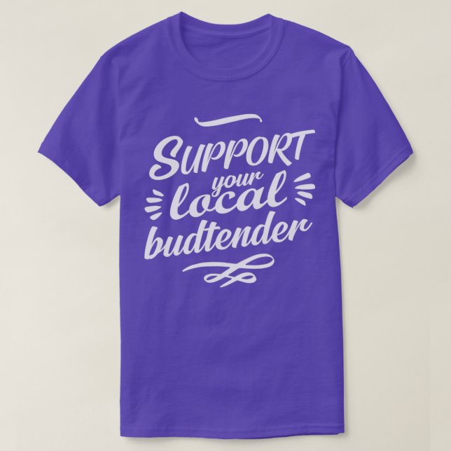 T-shirt Support de votre barbier local 10 (Design devant)