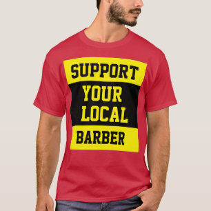 T-shirt Support de votre barbier local 17
