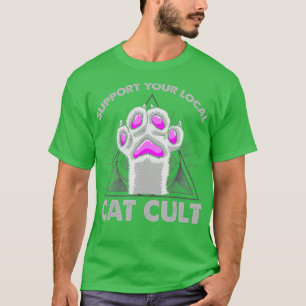T-shirt Support De Votre Culte De Chats Locale Gothique Et
