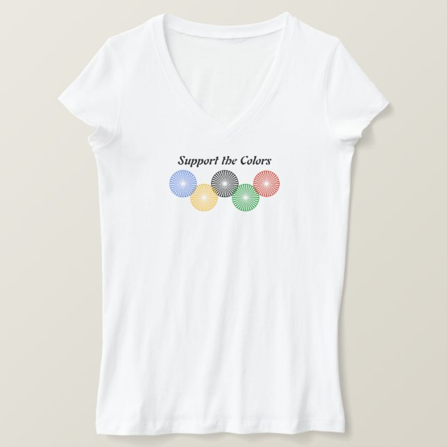 T-shirt Support des couleurs - (Design devant)