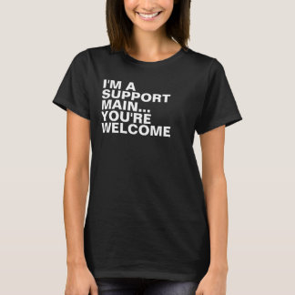 T-shirt Support du joueur Main Funny Slogan sarcastique