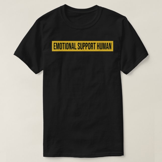 T-shirt Support émotionnel Humain, Conception de support a (Design devant)