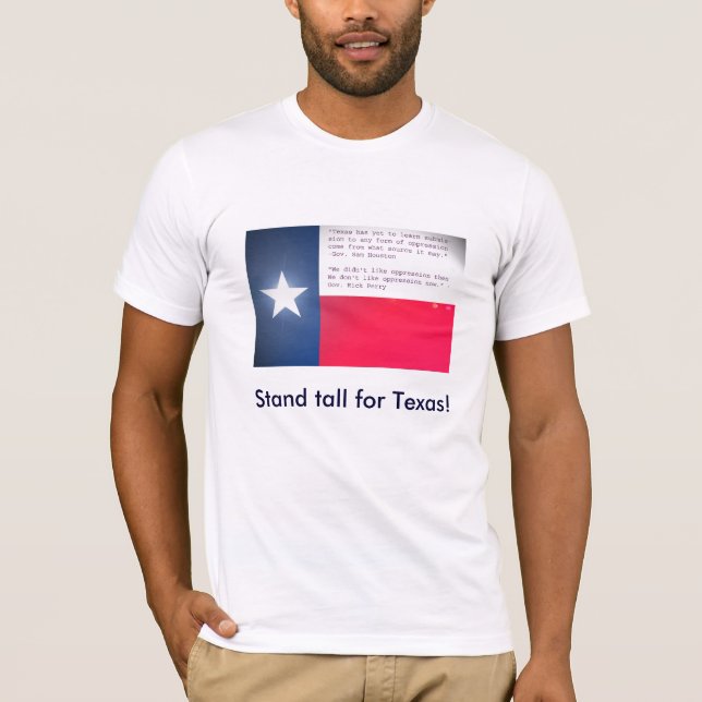 T-shirt Support grand pour le Texas ! (Devant)