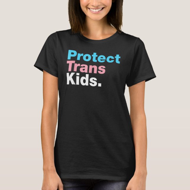 T-shirt Support Lgbt Protéger Trans Kid Lgbt Pride (Devant)