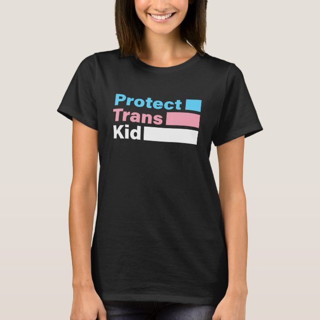 T-shirt Support Lgbt Protéger Trans Kid Lgbt Pride (Devant)
