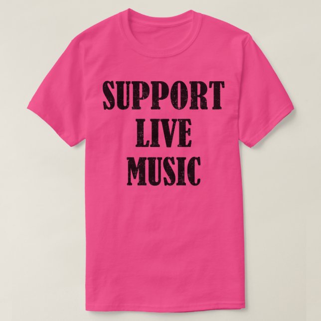 T-shirt Support Live Music Concert (Design devant)
