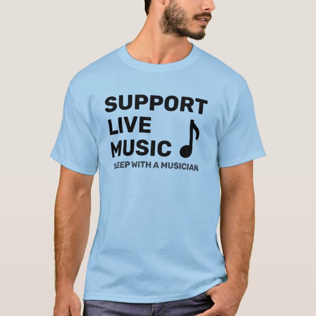 T-shirt Support Live Music Plus Statement (Devant)