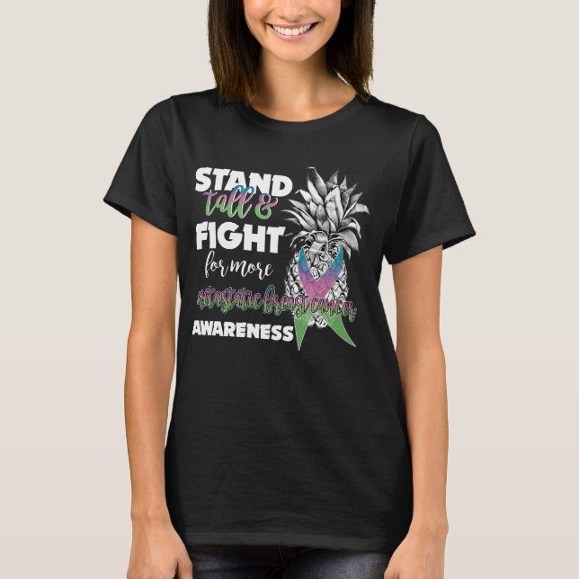 T-shirt support métastatique pour ananas de sensibilisatio (Devant)