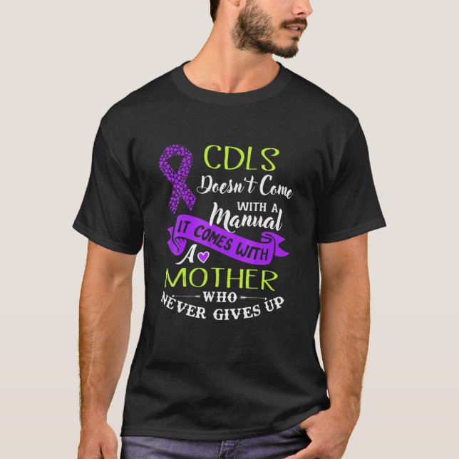 T-shirt Support Mothers Of Children With Cornelia De Lange (Devant)