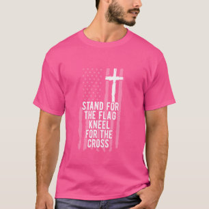 T-shirt Support Patriotique Pour Le Pignon Drapeau Pour La