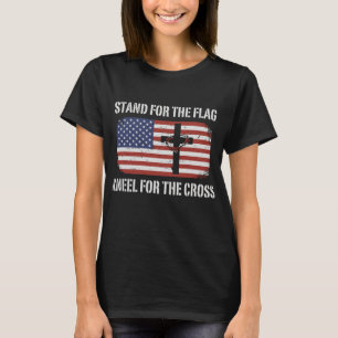 T-shirt Support Patriotique Pour Le Pignon Drapeau Pour La