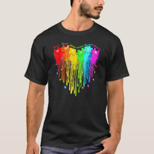 T-shirt Support sensibilisation sur l'autisme Rainbow Auti