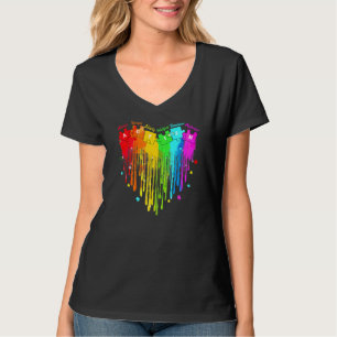 T-shirt Support sensibilisation sur l'autisme Rainbow Auti