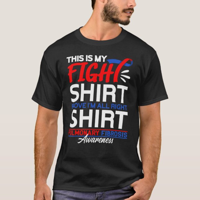 T-shirt Support Squad Figh I Lung Disease Pulmonary Fibros (Devant)