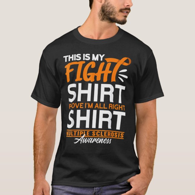 T-shirt Support Squad Fight I Ed Ms Multiple Sclerosis (Devant)