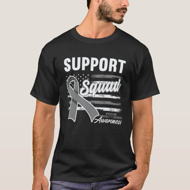 T-shirt Support Squad I Bpd Borderline Personality Disorde (Devant)