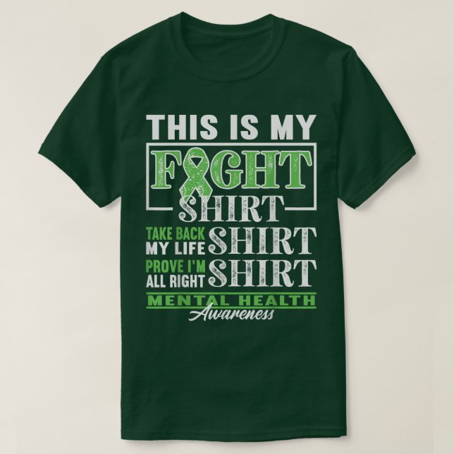 T-shirt Support Squad I Fight Shirt I Dépression & Mental  (Design devant)