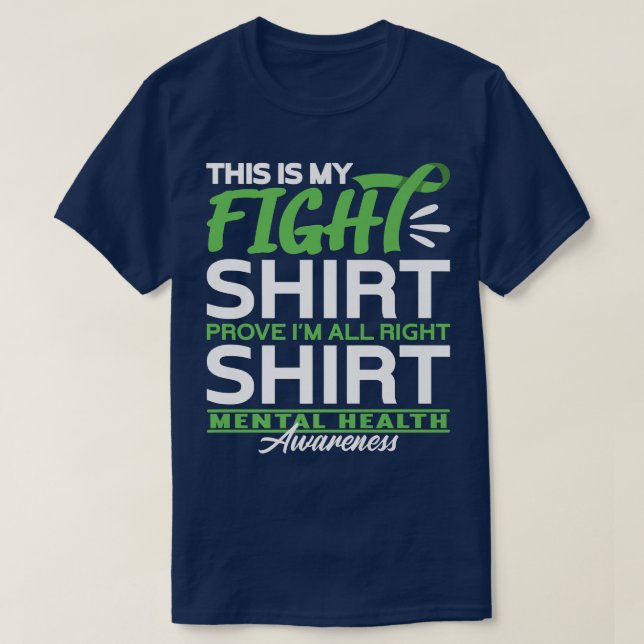 T-shirt Support Squad I Fight Shirt I Dépression & Mental  (Design devant)