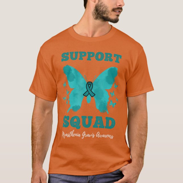 T-shirt Support Squad Myasthenia Gravis Awareness (Devant)