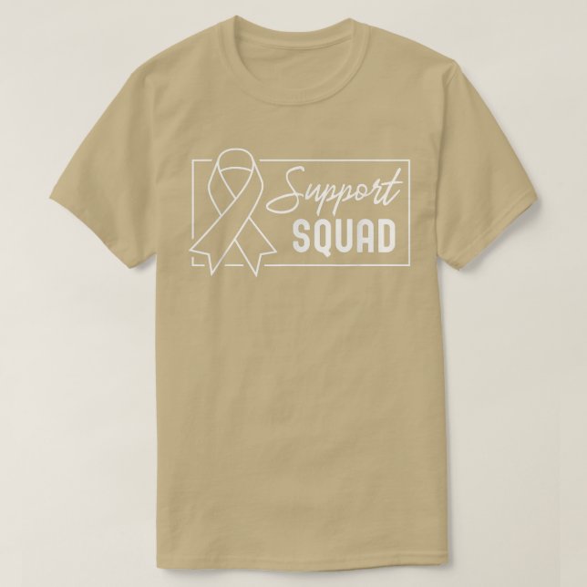 T-shirt Support Squad Orange Warrior ADHD Awareness1215 (Design devant)