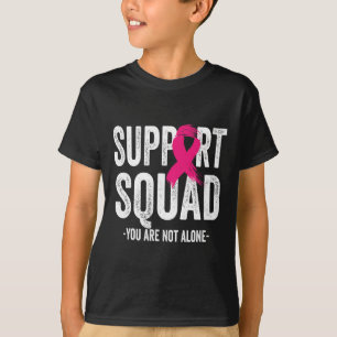T-shirt Support Squad Pink Ribbon Warrior Breast Cancer Aw