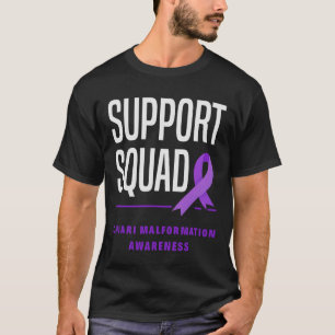 T-shirt Support Squad Purple Ribbon Chiari Malformation Aw
