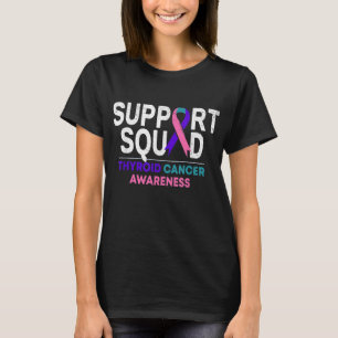 T-shirt Support Squad Thyroide Cancer Awareness Month Ribb