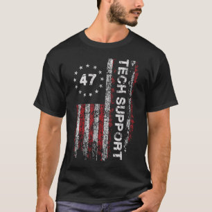 T-shirt Support Technique Drapeau États-Unis Maison Blanch