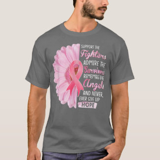 T-shirt Support The Fighters Amire The Survivors Breast C