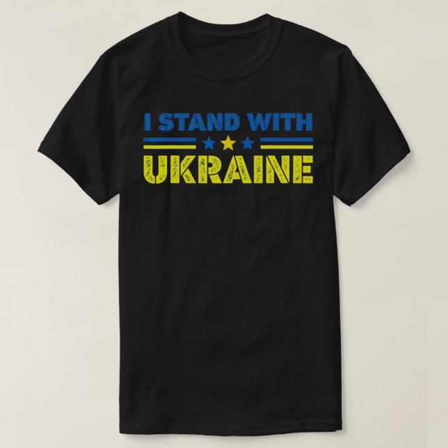 T-shirt Support Ukraine I (Design devant)