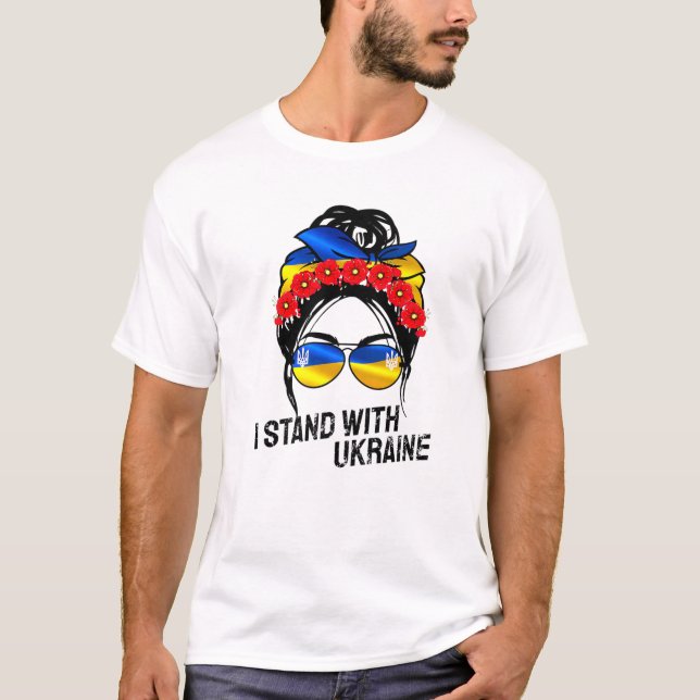 T-shirt Support Ukraine Pride I Stand With Ukraine Flag Fo (Devant)