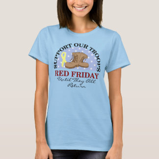 T-shirt Support Vendredi Rouge (Jusqu'À Ce Qu'Ils Revienne