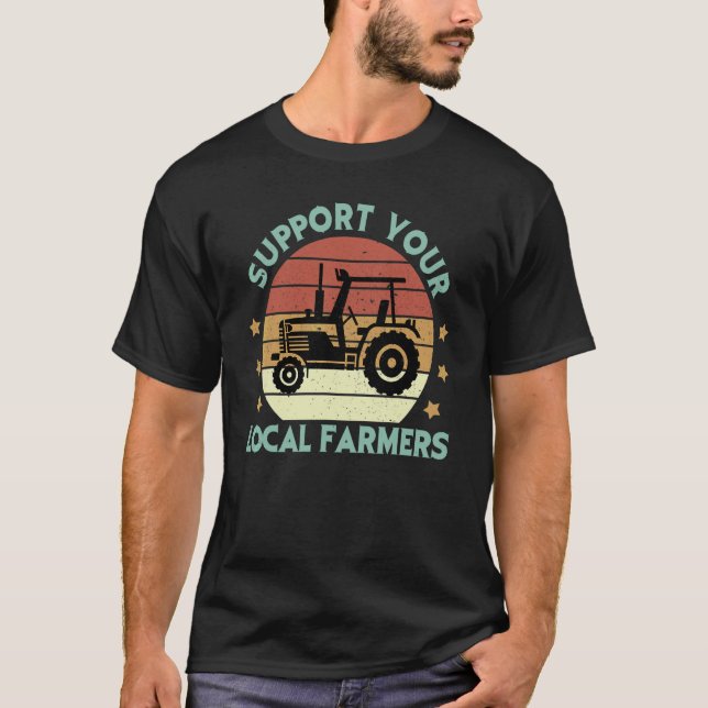 T-shirt Support Your Local Farmer (Devant)