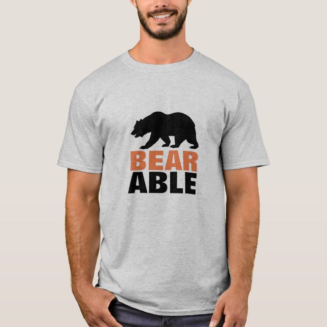 T-shirt supportable par un ours (Devant)
