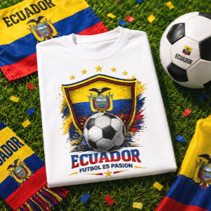 T-shirt Supporter de football d'Équateur Fierté de support