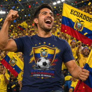 T-shirt Supporter de football d'Équateur Fierté de support